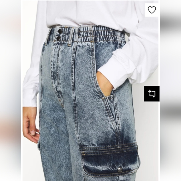 BDG Urban Blaine Cargo skate Nwt Outfitters Cargo trousers - blue W24 L32 - Picture 5 of 12